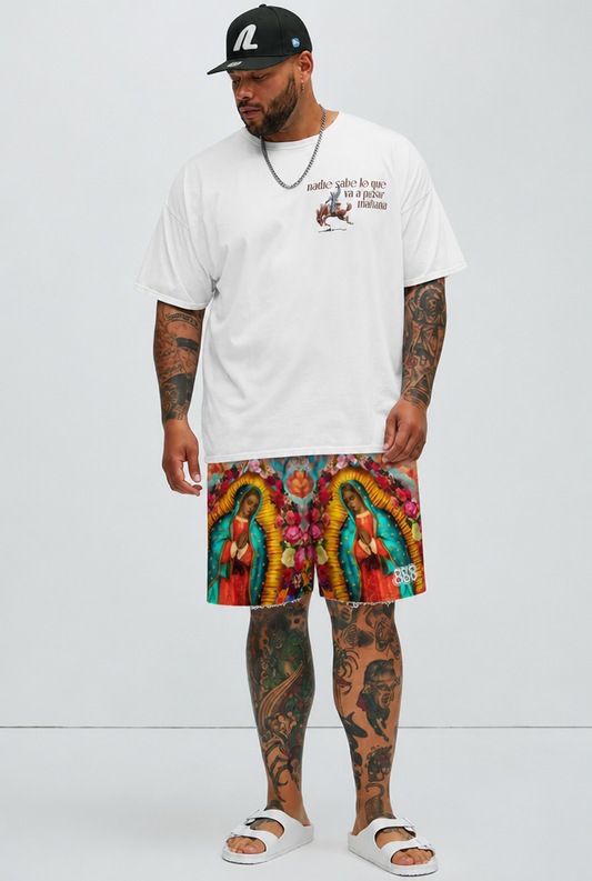 888 Virgen Maria Unisex mesh shorts