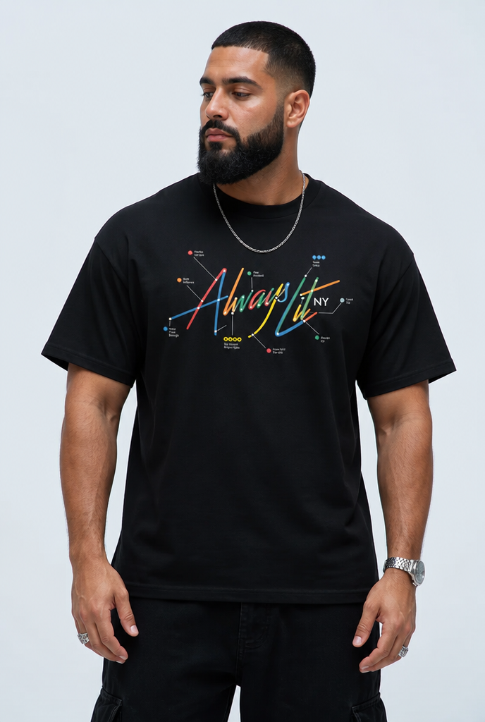 Always Lit NY Train Line Unisex classic tee